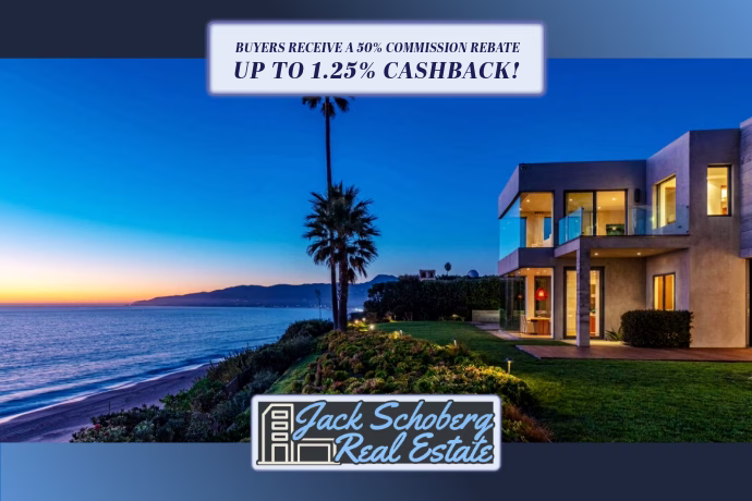 BUYERS RECEIVE A 50% COMMISSION REBATE UP TO 1.25% CASHBACK!