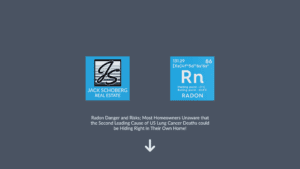 Radon Danger and Risks; Most Homeowners Unaware that the Second Leading Cause of US Lung Cancer Deaths could be Hiding Right in Their Own Home!