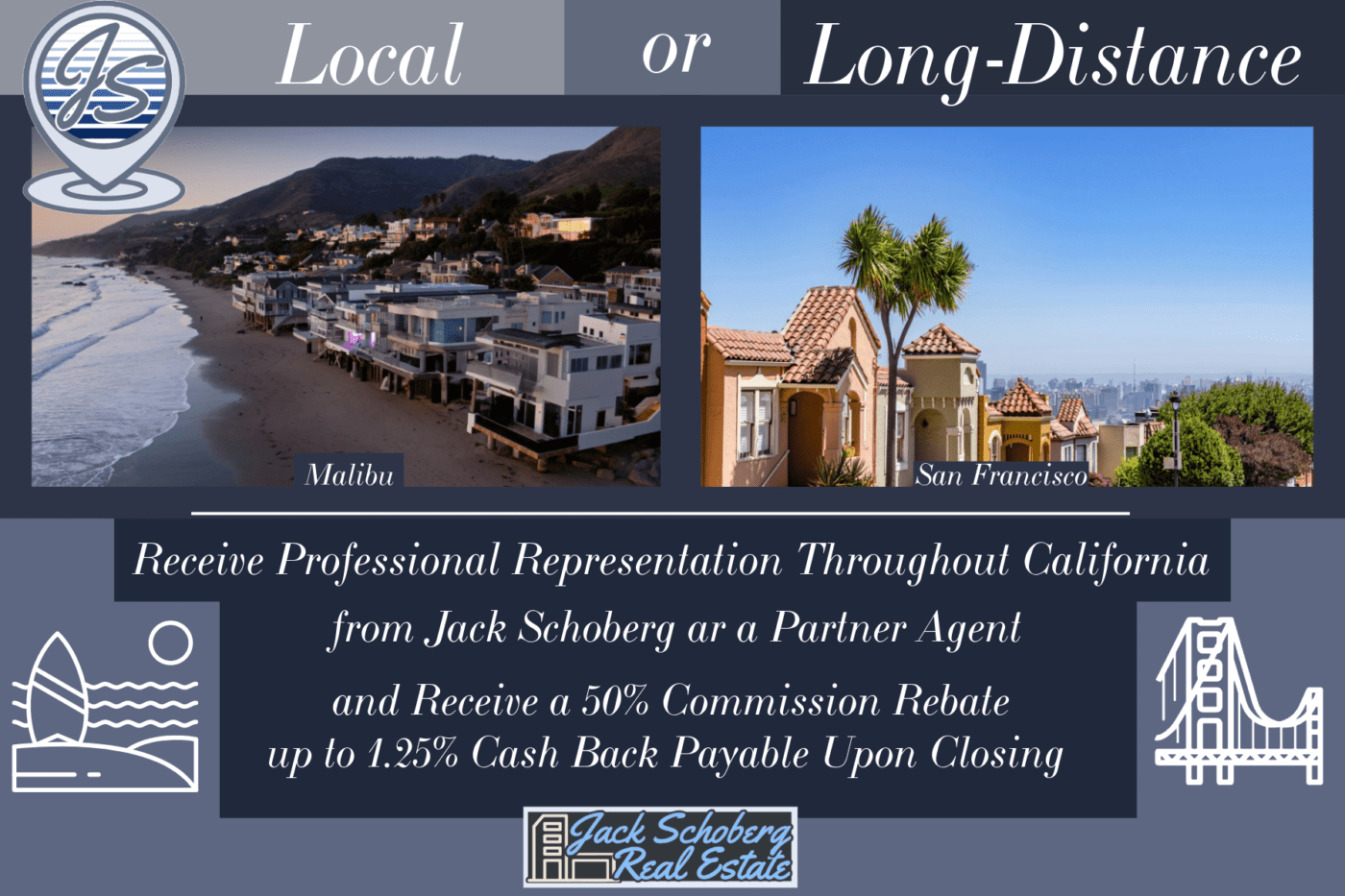 CALIFORNIA BUYERS IN ALL LOCATIONS CAN BENEFIT FROM JACK SCHOBERG'S REPRESENTATION